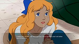 the secret of the house involves a blonde college woman getting intimate in the park with rita