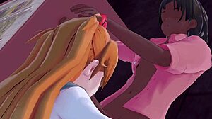 Asuka nenavadno sesa velikega črnega tiča