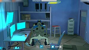 Fuckerman copbang features sexy cops needing help filling their holes