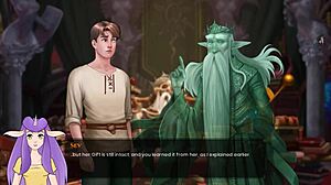 In the legend uncensored part 21, a sexy anime girl shines in the game