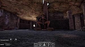 mysterious cave statue anal pounds lara's ass making new hole 3d hentai