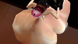 follando puta amiga big ass anal monster cock in imvu slut session