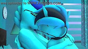 sexy earth pony and unicorn lesbian lovers grind big tits pussies in bedroom bliss