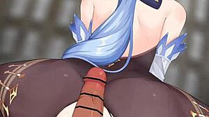 imagine ganyu riding your cock cowgirl style all erotic and wet