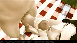 i'm dying to learn deepthroat from this sexy lady's big cock riding lessons outdoors