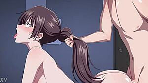 oh yuki's big ass takes rough anal doggystyle pounding tits bounce hentai!