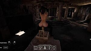 lara croft's tight cave stretched wide by fisting and more fun