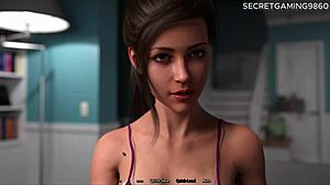 Big Booty Blonde's Tight Pussy Wrecked and Belly Bulged with Cum Load!