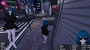 manaka flashes big tits futa downtown hey wanna see uncensored exhibitionism?