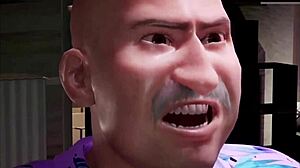 ebony babe's perfect big ass gets railed by fat old man's thick cock squirting cumshot