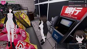 Grocery Store Slut Fingers Pussy Till Gangbang Creampie Squirts Public