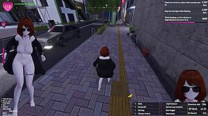 manaka flashes big tits futa downtown hey wanna see uncensored exhibitionism?