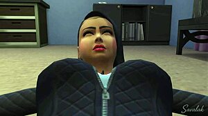 Арабская домме в Симс фемдом-доминация на полную