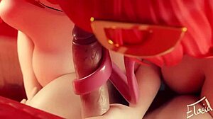 Big Tits Group Blowjob with Sexy Monster Hentai