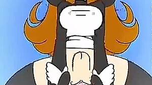 hentai mona teases with her hidden curves begging for secret touches