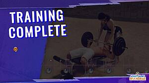 Ep14 Emma's Quickie in Dressing Room with Huge Tits and Monster Cock Titjob Gameplay