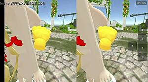 Yukari's Elf Pussy Ravaged by Dragon Monster in Fantasy VR Game