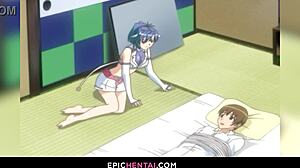 Stunning 69 hentai with huge cock licking big tits pussy muff diving monster deepthroat fetish bliss