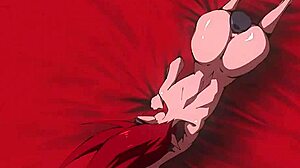 demon prostitute rams huge dildo up ass pussy in hardcore hentai orgy