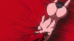 demon prostitute rams huge dildo up ass pussy in hardcore hentai orgy