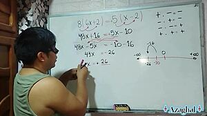 61 wild math sex equation with nerd student teacher in bedroom hentai