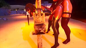 Futa Succubus Pounds Young Witch Vagina Ritual 3D Fuckfest