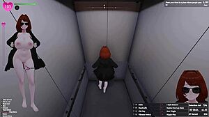 secret flasher manaka exposes femboy futanari tits in apartment mission uncensored