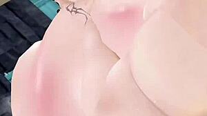 Fucking a goth big-ass slut prostitute hard in IMVU.