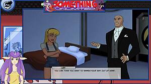 dc comics volcana explodes in orgasmic facial cumshot from villain