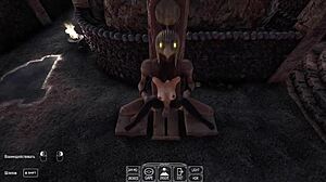 mysterious cave statue anal pounds lara's ass making new hole 3d hentai