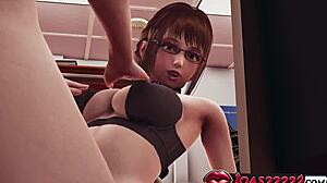 damn, hot teacher akihiko's lingerie dildo squirt piledriver looks insane up close