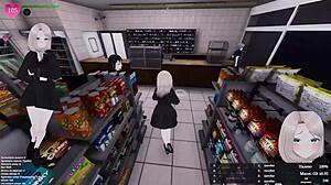 naked teen from fitting room tempts old man's lust