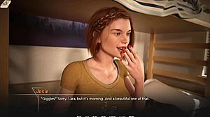 Taboo University 87 Redhead Blind Girl Strips for My Cock Inside Her