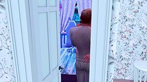 daddy, did you sneak behind stepmom to fuck perverted stepdaughter's ass?