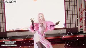 seraphine shakes her sexy body in kpop dance then gets wild in league of legends uncensored hentai