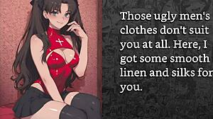 rin tohsaka makes you her sissy girlfriend joi with cock handling anal humiliation training