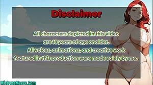 Sexy redhead wife cheats at beach blows monster cock for cuckold cumshot voice acted