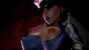 futanari cops get hardcore city street pounding