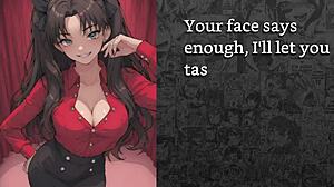 rin tohsaka makes you her sissy girlfriend joi with cock handling anal humiliation training