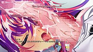 Futanari teen sucks massive cock and swallows cum in infiltration scene english subbed