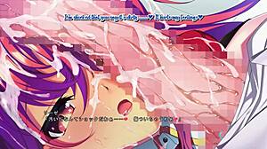 Futanari teen sucks massive cock and swallows cum in infiltration scene english subbed