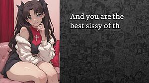 rin tohsaka makes you her sissy girlfriend joi with cock handling anal humiliation training
