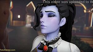 widowmaker takes interracial gangbang double penetration in all holes by huge black cocks