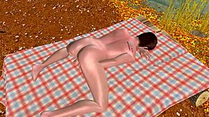 3d cartoon dom shakes cock dominantly in every fierce angle