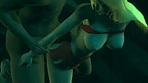 Blonde Cheerleader's Wild Handjob Cowgirl Ride in 3D Game!