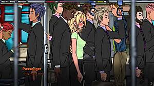 what if a horny japanese bus stranger begged your help with his throbbing erection?