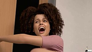 British employee slurps boss's big black cock before deepthroat pounding