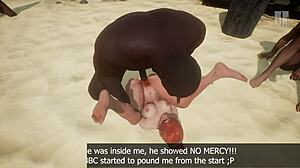 oh man my redhead gf got wrecked by huge bbc on nude beach trip