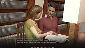 Taboo University 87 Redhead Blind Girl Strips for My Cock Inside Her