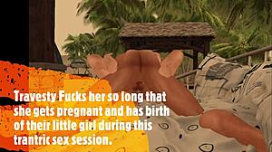 whoa, stepmom begs stepson to knock her up pregnant in 3d!